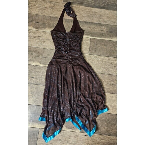 City Triangles Y2K Aysemmetrical Halter Dress Size S - Picture 2 of 6